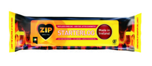 The Zip Starterlog replaces the need for newspaper, kindling and separate firelighters; burning for up to 90 minutes