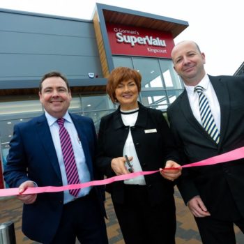 The team behind SuperValu Kingscourt: Eugene O’Gorman, owner, Gemma Dillon, Store Manager and Eoghan Jones, Sales Regional Manager
