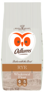 Odlums Rye Wholemeal Flour is stoneground and high in fibre