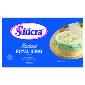 Instant Royal Icing can be used as an adhesive, or a topping