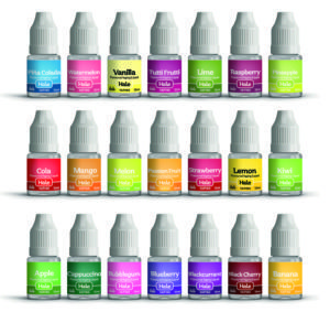 Hale offers 80 different flavours of e-liquids that are available in five nicotine strengths