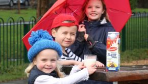 Dressed for all weathers to celebrate the launch of Avonmore Super Milk new advertising and marketing campaign highlighting the importance of sunshine Vitamin D in the Irish diet.