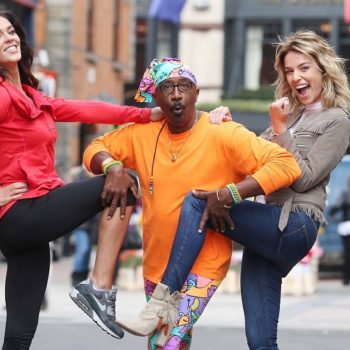 Mr. Motivator launches Centra's latest initiative with the help of Glenda Gilson and Pippa O'Connor