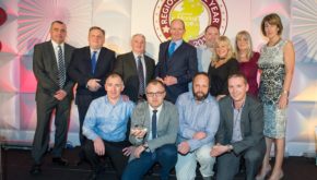 The team behind the Region of the Year along with Noel Keeley, MD of Musgrave Wholesale Partners