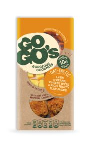 GoGo’s cheese snacks are available in three variants; Full of Beans, Oat-Tastic and Protein Power