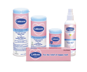 Caldesene works by attacking harmful bacteria and soothing skin irritation