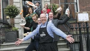 The winners of IFGW's 2017 awards. Photo: Paul Sherwood 2017 Irish Food Writers’ Guild Food Award winners announced First posthumous award for Oliver Hughes of the Porterhouse 7th March 2017: The winners of the 2017 Irish Food Writers’ Guild Food Awards were announced today. The annual awards celebrate Ireland’s leading food producers with the judges uncovering amazing, indigenous produce worthy of recognition. This year saw the first-ever posthumous award for Oliver Hughes who passed away last year. Pictured,winners of the 2017 Irish Food Writers’ Guild Food Awards - Food Award - Ronan Byrne, The Friendly Farmer (front) with - onmental Award - Conor & Viki Mulhall, The Little Milk Company, od Award - Breda Butler, Cuinneog Milk and butter, special Contribution Award - Ger & Mag Kirwan, Goatsbridge Trout Farm, Food Award - Anthony Creswell, Ummera Irish Smokehouse, Irish Drink Award - Antony Jackson, Bertha’s Revenge Irish Milk Gin