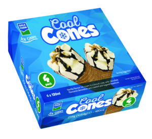 Cool Cones are four-packs designed with family treats in mind