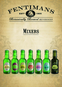 The Fentimans mixers range is available in 125ml and 250ml formats