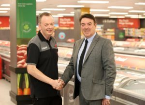 Ron Metcalfe, managing director of Iceland Ireland with David Harper, Iceland Tallaght store manager