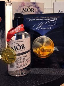 Mór Irish Gin was awarded prestigious Double Gold and Best in Show at the latest global Wine & Spirits Tasting Competition in Orlando, Florida