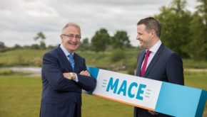 Leo Crawford, CEO BWG Group and Daniel O’Connell, MACE Sales Director announcing the investment