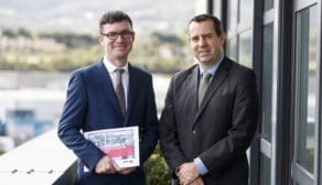 Mark O'Rourke, Head of Business with John Mackey, Head of Sales and Marketing at Bibby Financial Services Ireland