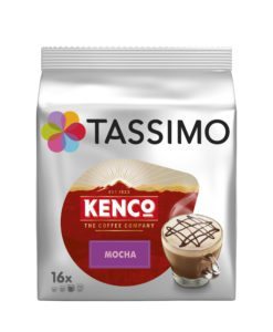 Kenco’s Tassimo bags provide a selection of varieties, including Mocha