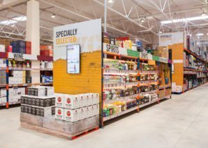 Low aisle ends and digital displays enhance the customer experience