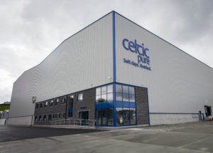 Celtic Pure’s new 70,000sq ft facility, including that ever-so-Irish tagline!