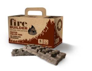 Firebuilder is the fastest-acting firelighter on the market, providing a 1kw flame in just 15 minutes