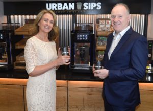 Jim and Niamh are confident that consumers will enjoy Urban Sips – a premium, barista coffee from a self-service machine