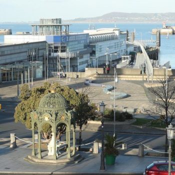 Dun Laoghaire's historic ferry terminal is a landmark in the town