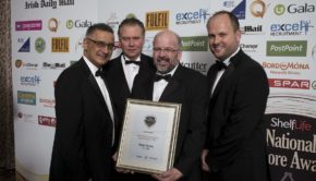 Filan's Centra, winners of National Convenience Store of the Year 2017, with David Vaz of the Daily Mail