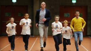 Former Ireland, Lions and Munster captain Paul O’Connell and Olympic Bronze Medallist Rob Heffernan were joined by kids from Limerick Community Games in University of Limerick