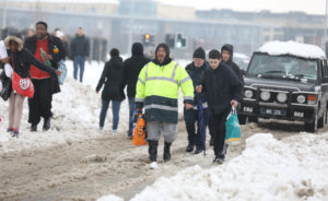 On Saturday, 3 March, hundreds of residents of Tallaght were forced to travel long distances on foot in terrible underfoot snow conditions carrying shopping back from Citywest stores, due to the demolition by looters of their local Lidl supermarket on Fortunestown Lane