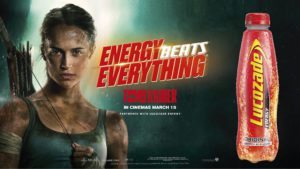 Lucozade’s long standing association with Tomb Raider has continued into 2018