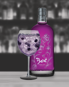 Infused with violets, Boë Violet Gin has a light, delicate taste