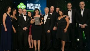 The team behind BWG's logistics division celebrates its prestigious win in Dublin's CityWest hotel