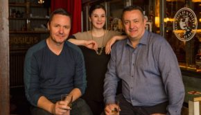 Sean Muldoon managing partner and co-founder of The Dead Rabbit Grocery & Grog bar, Jillian Vose beverage director at The Dead Rabbit Grocery & Grog; and world-renowned Irish whiskey master distiller, Darryl McNally, of The Dublin Liberties Distillery, part of Quintessential Brands Group