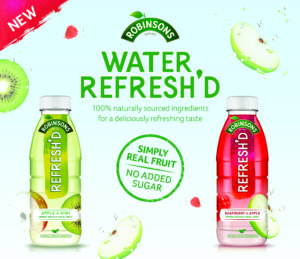 Robinsons Refresh'd is an innovative new take on fruit flavoured waters