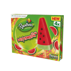 With a high juice content and chocolate ‘seeds’, the Nestle Rowntree’s Watermelon lolly is refreshing all year round