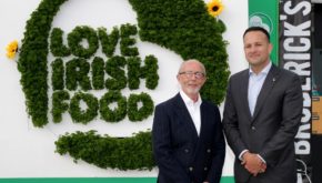 Kieran Rumley, executive director of Love Irish Food, with An Taoiseach Leo Varadkar