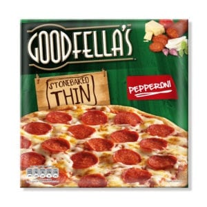 The Goodfella's Stonebaked Thin range offers a selection of toppings from Pepperoni to Roast Chicken