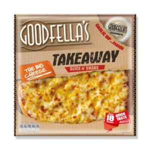 The Goodfella's Takeaway pizza includes a dip for that authentic 'takeaway' experience