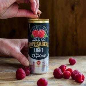 At only 84kcal and 4% ABV, Kopparberg Raspberry Light is a refreshing low-calorie variant 