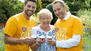 Nancy Freeman launches Ireland's Biggest Coffee Morning for Hospice alongside patrons Keith Duffy and Mario Rosenstock