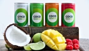 CocoFuzion 100 is available in both a still and sparkling variety