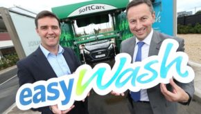 Colin Delaney, CEO of Easytrip and Maxol CEO, Brian Donaldson unveil the new easyWash system