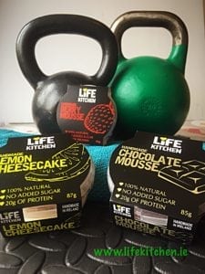 Life Kitchen’s healthy desserts all contain 20g of protein, no added sugar and are gluten free