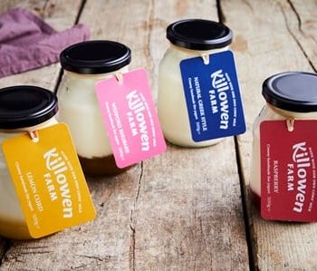 Killowen Farm's yoghurt now comes in environmentally friendly glass jars