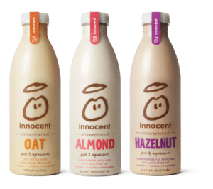 Innocent’s new dairy-free range is made from just three ingredients; it’s that simple