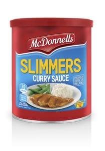 McDonnells Slimmers Curry Sauce contains all the spicy flavour of the original sauce, but with just 70 calories per serving