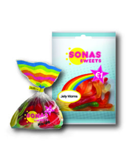 The Sonas Sweets range offers a range of premium jellies and sweets with a €1 hanging bag range and a €2 mix-up of classic favourites and unusual jellies