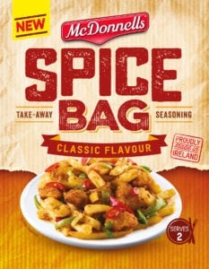 McDonnells’ Spice Bag flavour will allow consumers to recreate that unmissable takeaway taste at home