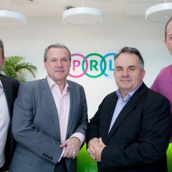 L-R: Michael Finlay, Managing Director, PRL In-Market Solutions, Syl Cotter, Commercial Director, Sales Institute; Conor Morris, Managing Director, Sales Institute; Tom Davis, General Manager ROI, PRL In-Market Solutions