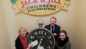 Carmel Doyle, interim CEO, Jack & Jill Children’s Foundation with Gary Desmond, CEO of Gala Retail and Caroline O’Connor, customer & operations support manager, Gala Retail