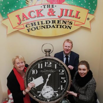 Carmel Doyle, interim CEO, Jack & Jill Children’s Foundation with Gary Desmond, CEO of Gala Retail and Caroline O’Connor, customer & operations support manager, Gala Retail