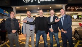 The team at Maxol Kingsmeadow mark the new opening with magician and illusionisty Kieth Barry