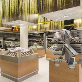 A mock-up of what the ParcMarket supermarket at the heart of the new Center Parks forest resort will look like when it opens this summer